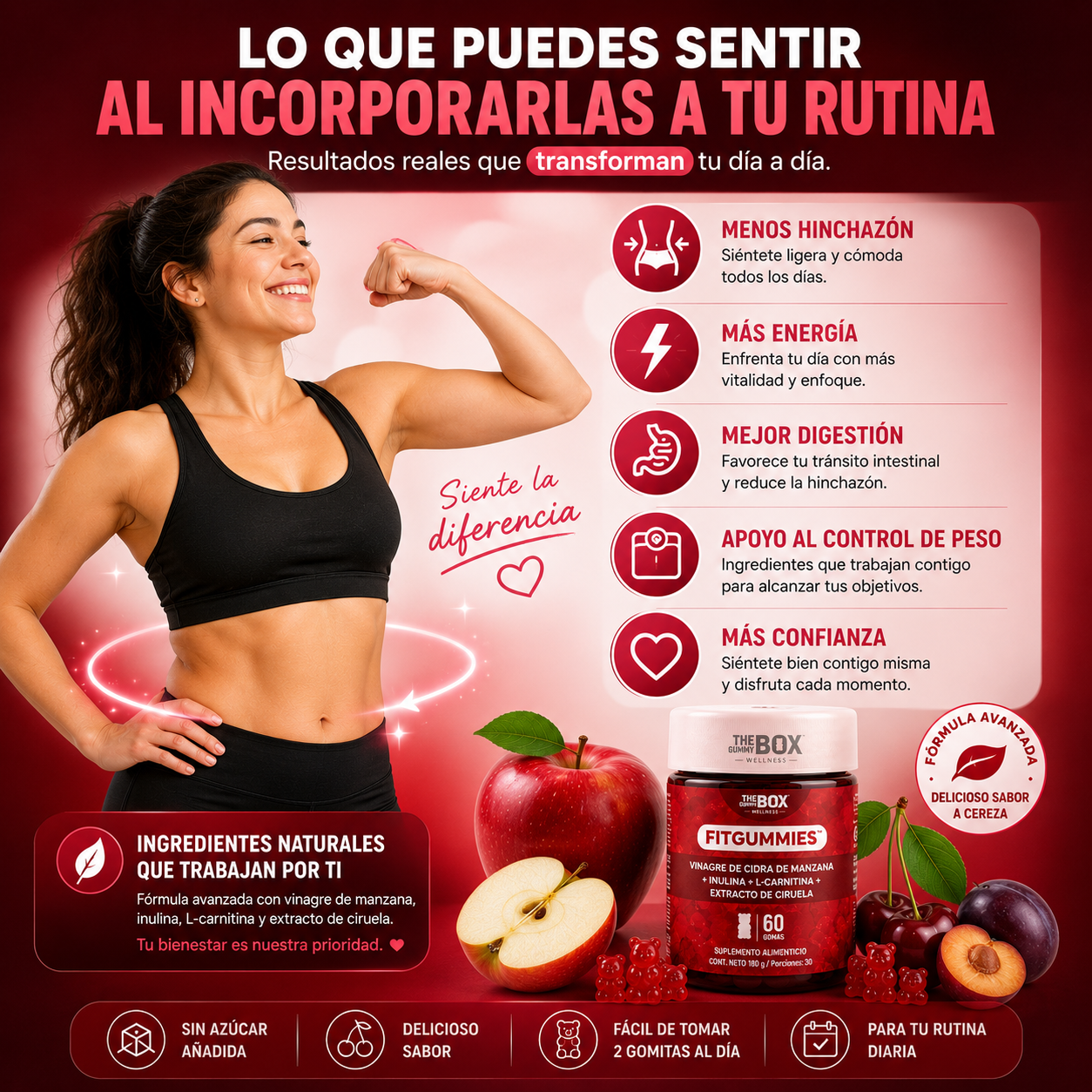 Gomitas de Vinagre de Manzana Nexel Slim Gummies™ para Control de Peso