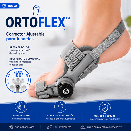 OrtoFlex™ | Corrector Ajustable para Juanetes 180°