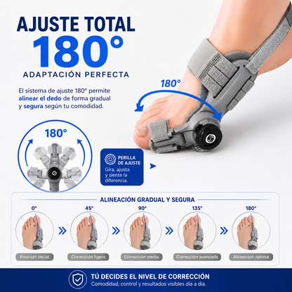 OrtoFlex™ | Corrector Ajustable para Juanetes 180°