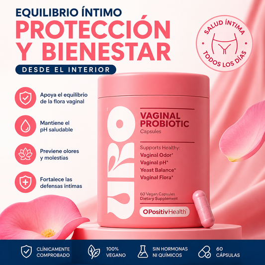 Probióticos Vaginales URO™ para Salud Íntima Femenina