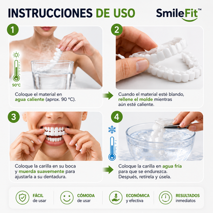 SmileFit™ CARILLAS DENTALES REMOVIBLES