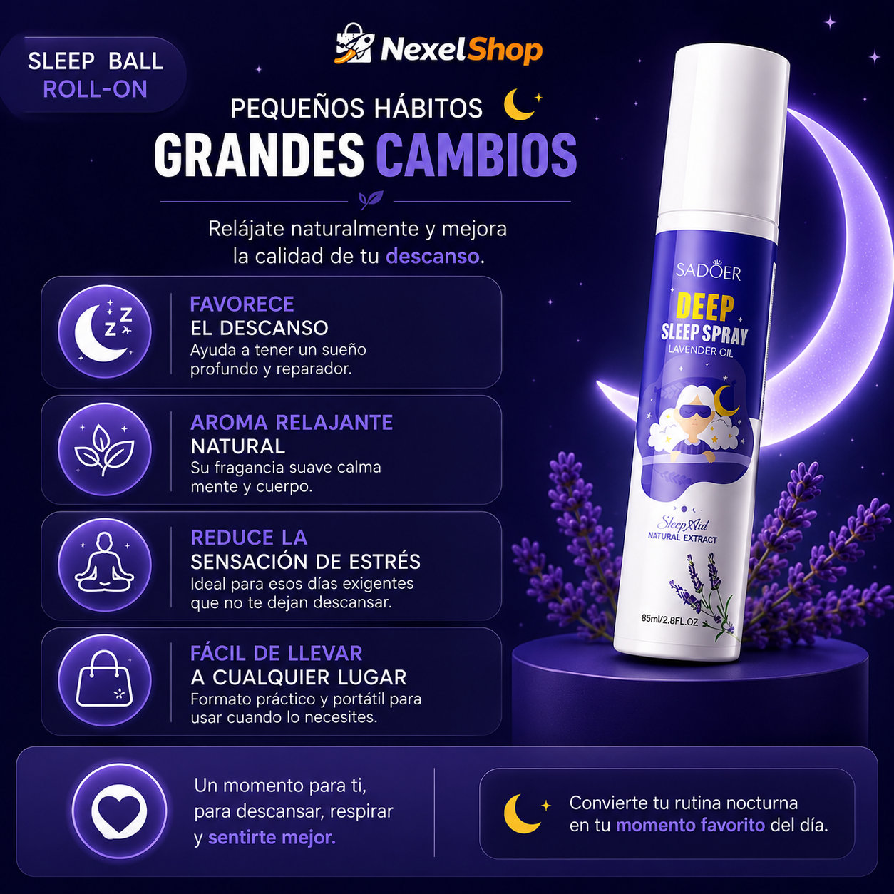 SleepZen™ | Spray Relajante para Dormir Mejor