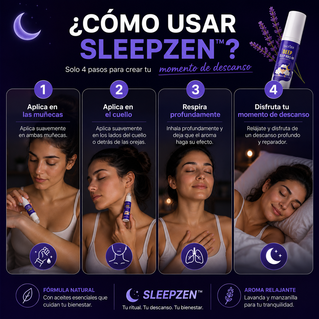 SleepZen™ | Spray Relajante para Dormir Mejor