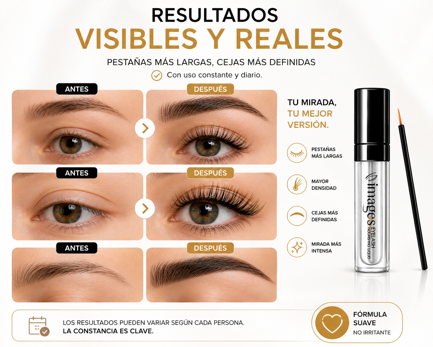 NexelLash™ Sérum de Crecimiento para Cejas y Pestañas