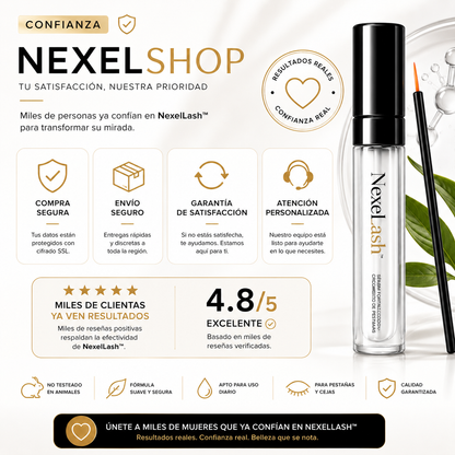 NexelLash™ Sérum de Crecimiento para Cejas y Pestañas