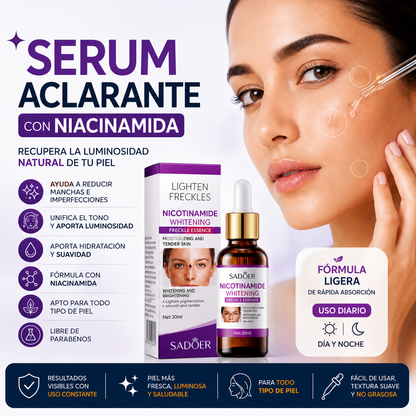 Serum Blanqueador con Niacinamida para Manchas y Piel Radiante
